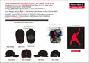 Cap black red hockeyplayer